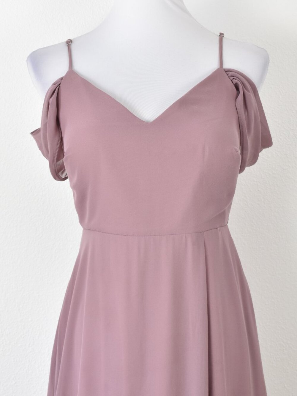 Birdy Grey DARK MAUVE Devin Convertible Chiffon Formal Dress - M - Picture 3 of 9